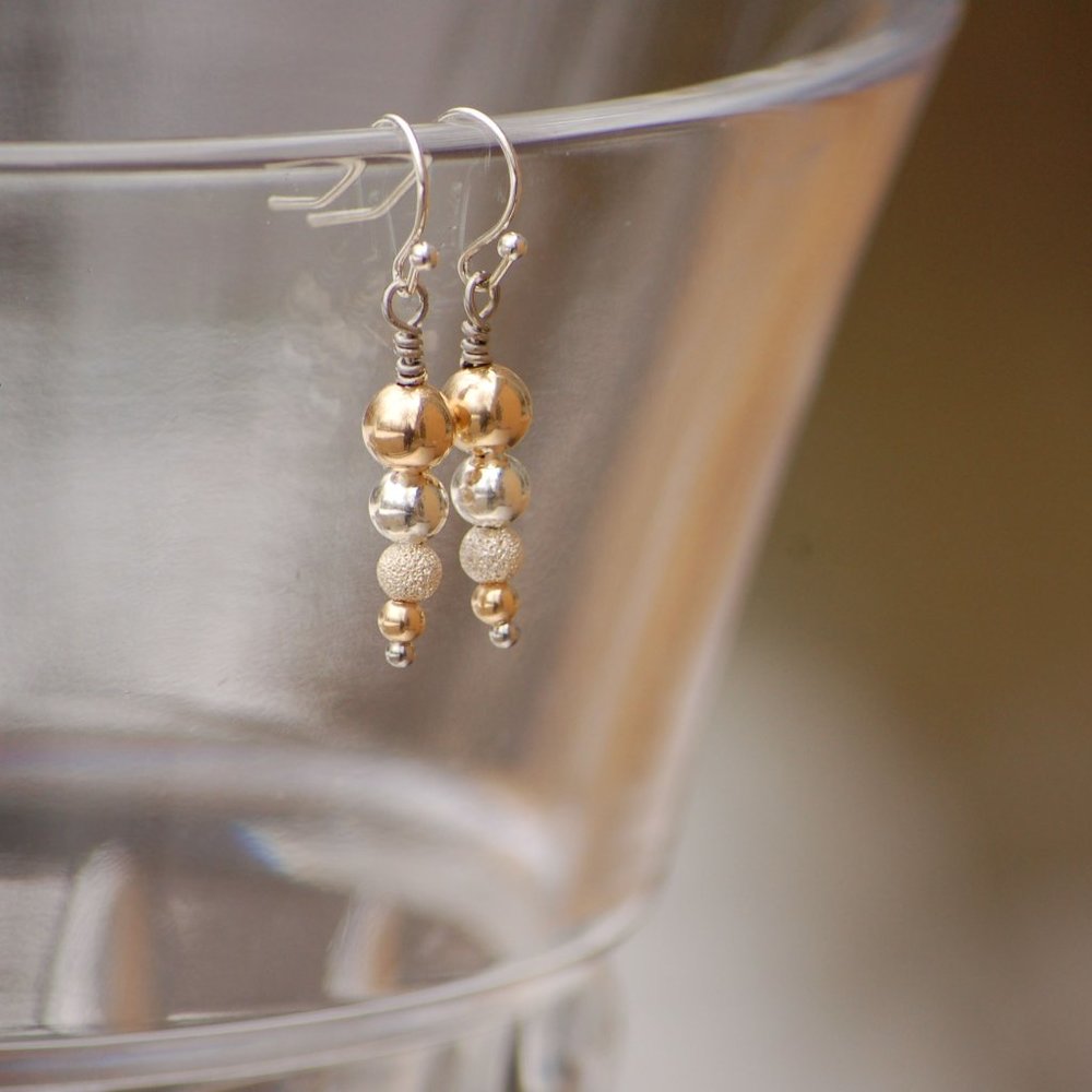 Gold and Silver Earrings